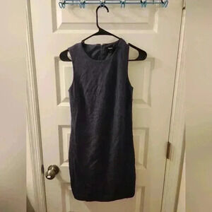 Theory Navy Sleeveless Sheath Dress Crew Neck Size 0